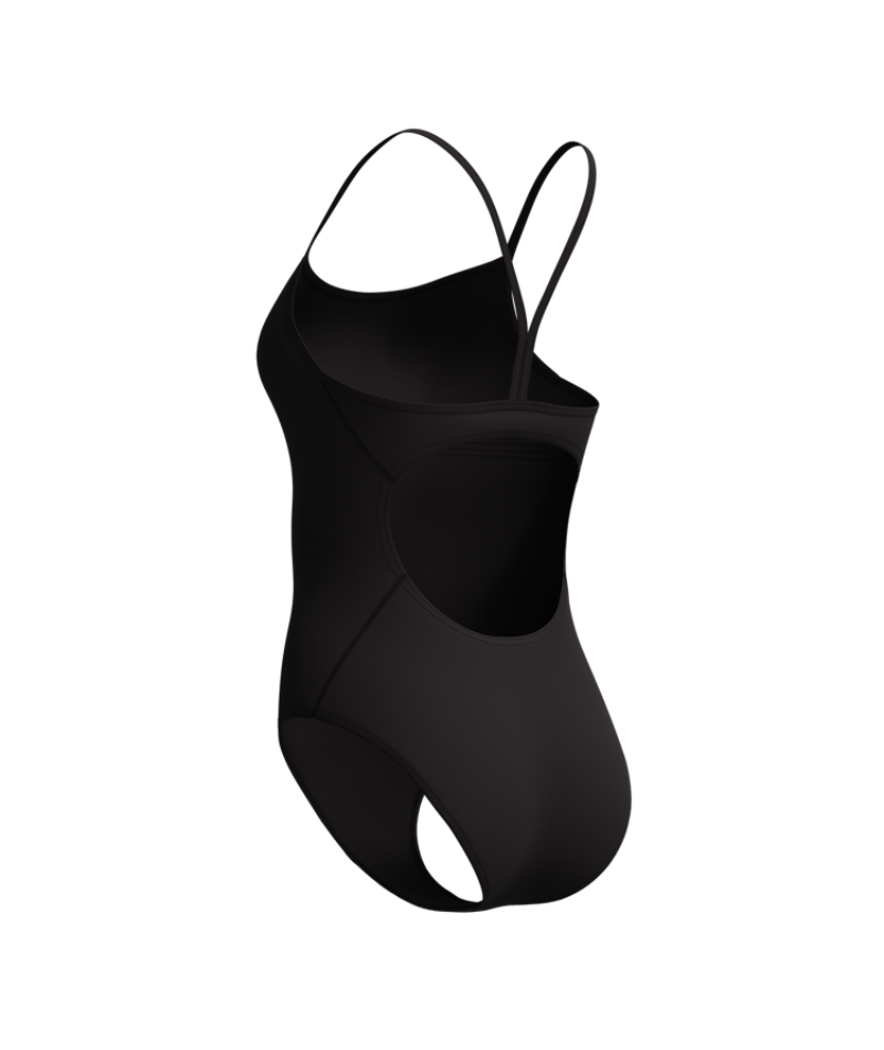 Speedo Dames Badpak Endurance+ Logo Thin Strap Zwart/Wit