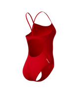 Speedo Dames Badpak Endurance+ Logo Thin Strap Rood/Wit