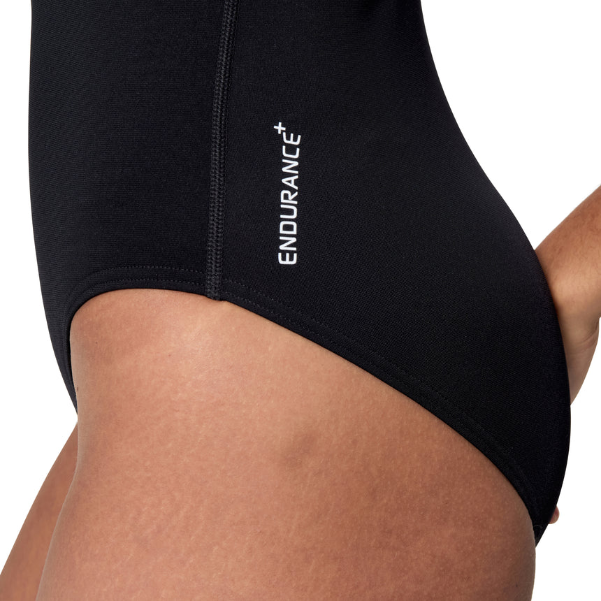 Speedo Dames Badpak Endurance+ Logo Hydrasuit Zwart/Wit