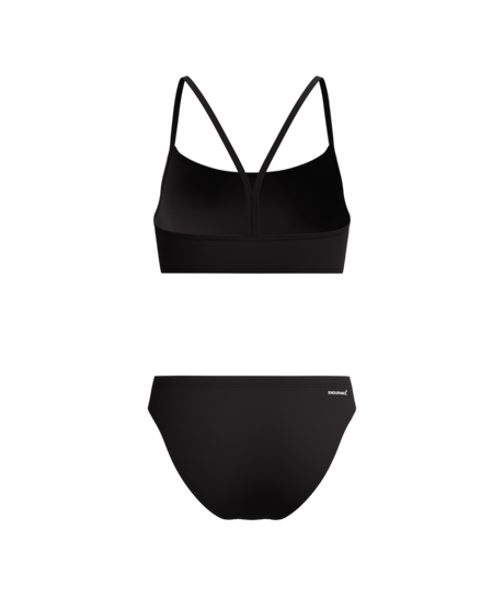 Speedo Dames Bikini Endurance+ Logo Thin Strap Zwart/Wit