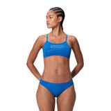 Speedo Dames Bikini Endurance+ Logo Thin Strap Blauw/Wit
