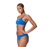 Speedo Dames Bikini Endurance+ Logo Thin Strap Blauw/Wit