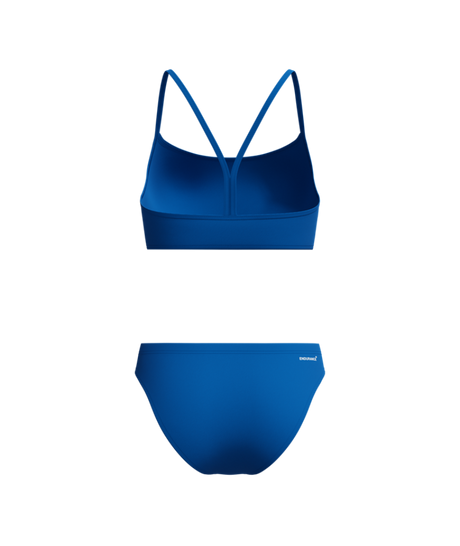 Speedo Dames Bikini Endurance+ Logo Thin Strap Blauw/Wit