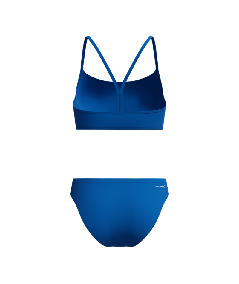 Speedo Dames Bikini Endurance+ Logo Thin Strap Blauw/Wit