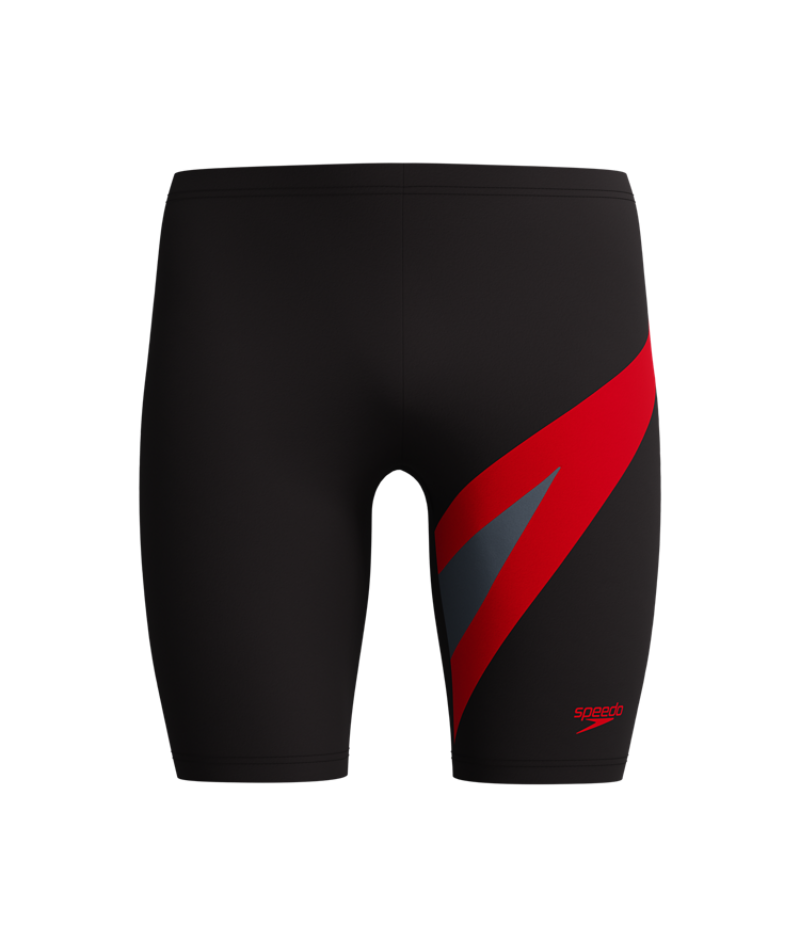 Speedo Heren Zwemjammer Hyperboom Zwart/Rood