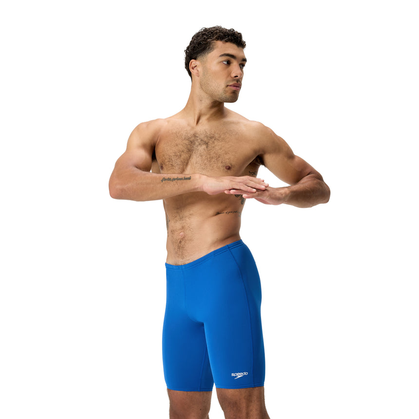 Speedo Heren Zwemjammer Endurance+ Logo Blauw/Wit