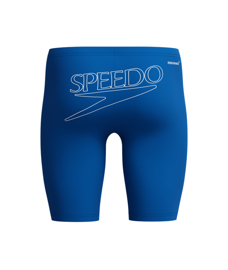 Speedo Heren Zwemjammer Endurance+ Logo Blauw/Wit