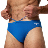Speedo Heren Zwemslip Endurance+ Logo Blauw/Wit