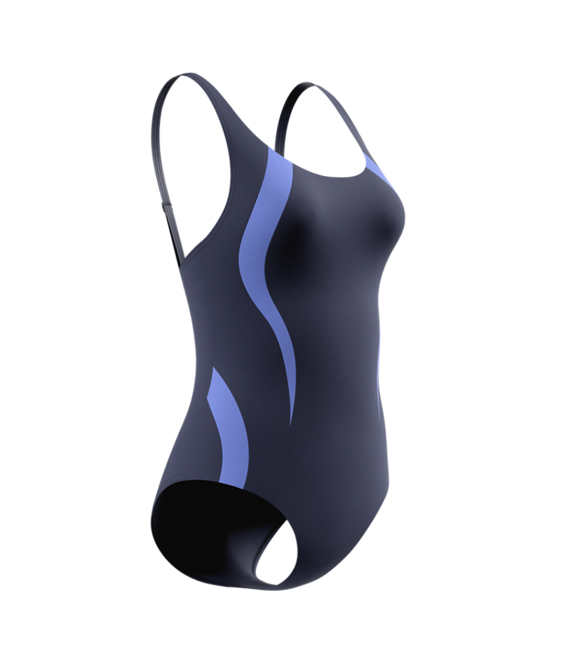 Speedo Badeanzug Quantum Contour Marine/Lavendel