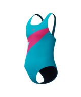 Speedo Meisjes Badpak Hyperboom Butterfly Back Turquoise/Roze