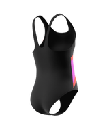 Speedo Mädchen Badeanzug Hyperboom Butterfly Back Anthrazit/PostItPnk