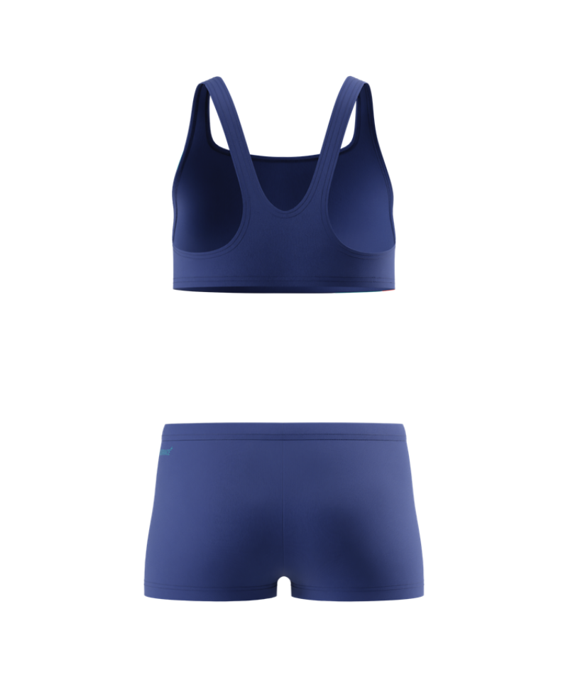 Speedo Mädchen Bikini Set Hyperboom Butterfly Back Nightwatch/HyperTeal