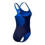 Speedo Dames Badpak Solid Splice Medalist Marine/Blauw