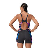 Speedo Dames Badpak Hyperboom Splice Muscleback Legsuit Zwart/Roze
