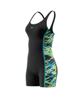 Speedo Badeanzug Hyperboom Splice Muscleback Legsuit Anthrazit/HyperTeal