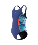Speedo Mädchen Badeanzug Hyperboom Splice Muscleback NightWatch/HyperTeal