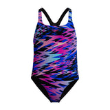 Speedo Meisjes Badpak Hyperboom Print Medalist Zwart/Roze