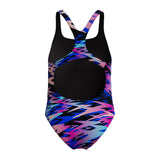Speedo Meisjes Badpak Hyperboom Print Medalist Zwart/Roze