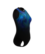 Speedo Dames Badpak Sprint Hydrasuit Zwart/Blauw