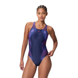 Speedo Dames Badpak Sprint Medalist Marine/Roze