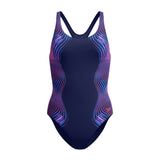 Speedo Dames Badpak Sprint Medalist Marine/Roze