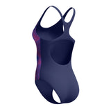 Speedo Dames Badpak Sprint Medalist Marine/Roze