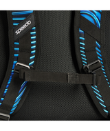 Speedo Rugtas 35L Team Bag Printed Zwart/Blauw