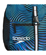 Speedo Rugtas 35L Team Bag Printed Zwart/Blauw