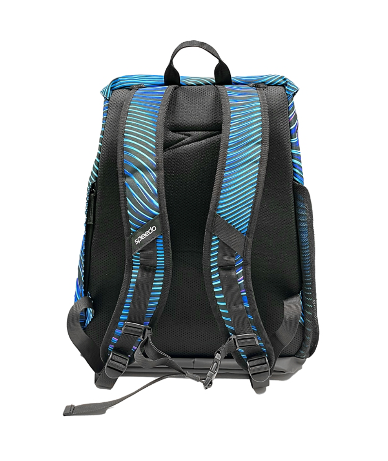 Speedo Rugtas 35L Team Bag Printed Zwart/Blauw
