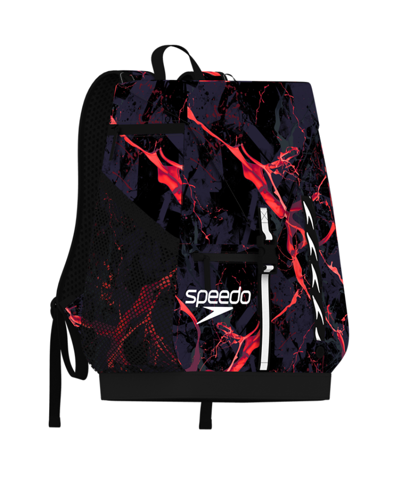 Speedo Schwimmrucksack 35L Team Bag LTD Schwarz/Rot