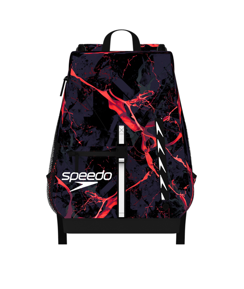 Speedo Schwimmrucksack 35L Team Bag LTD Schwarz/Rot