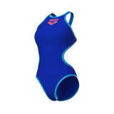 Arena Dames Badpak One Biglogo One Piece Neonblauw Turquoise