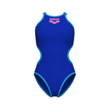 Arena Dames Badpak One Biglogo One Piece Neonblauw Turquoise