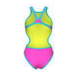 Arena Dames Badpak One Biglogo One Piece Shocking Pink Water