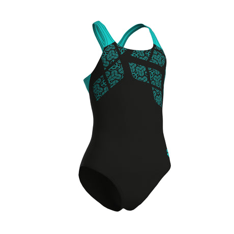 Arena Meisjes Badpak Kikko Swim Pro Back Zwart Water