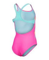 Arena Meisjes Badpak Line Swim Pro Back Shocking Pink Water