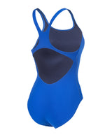 Arena Dames Badpak Team Swim Pro Solid Neon-Blauw/Team-Oranje