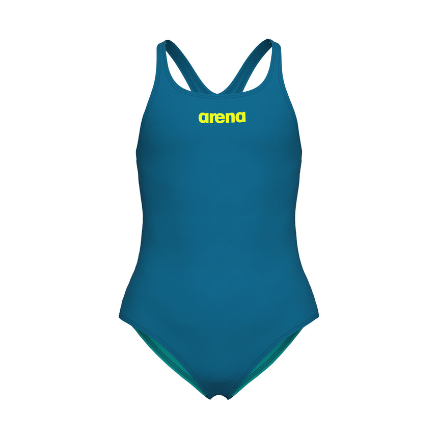 Arena Meisjes Badpak Team Swim Pro Solid Blauw-Cosmo/Water