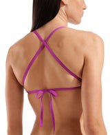 Arena Dames Bikini Top Team Tie Back Solid Water Very Fuchsia