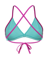 Arena Dames Bikini Top Team Tie Back Solid Water Very Fuchsia