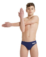 Arena Jongens Zwemslip Team Solid Navy Wit