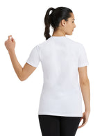 Arena Dames T-shirt Team Panel Wit