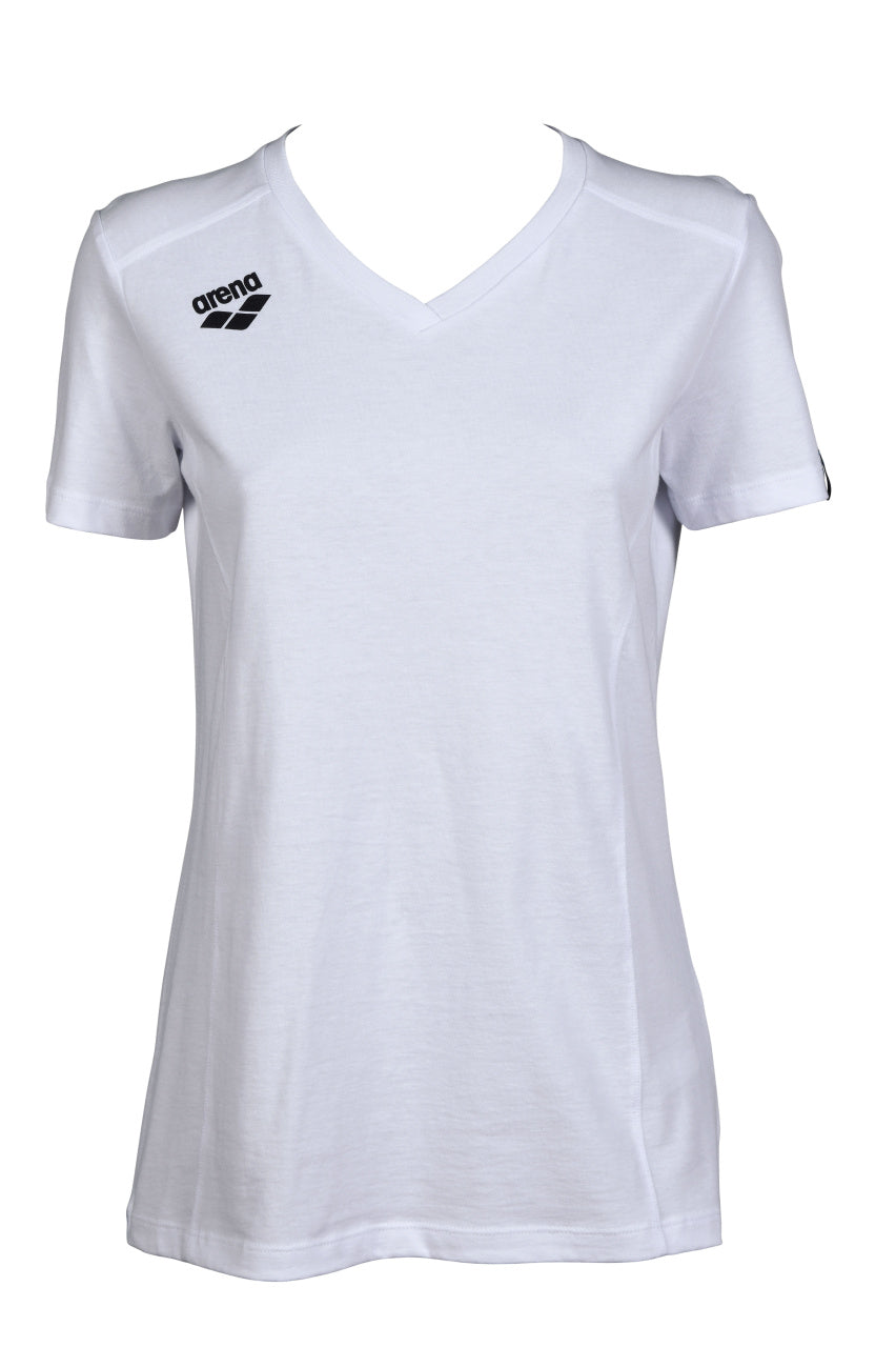 Arena Dames T-shirt Team Panel Wit