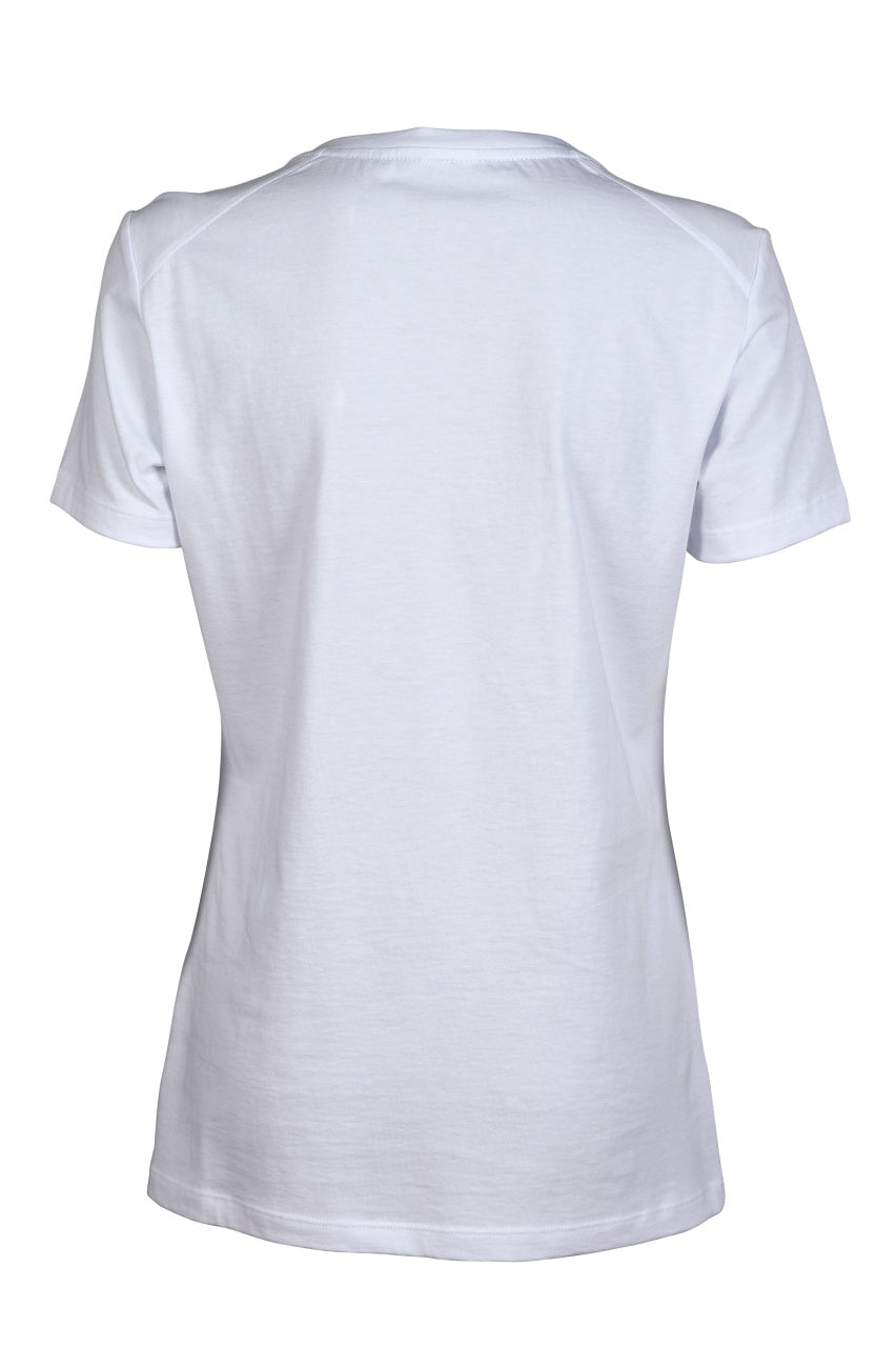 Arena Dames T-shirt Team Panel Wit