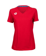 Arena Dames T-shirt Team Panel Rood