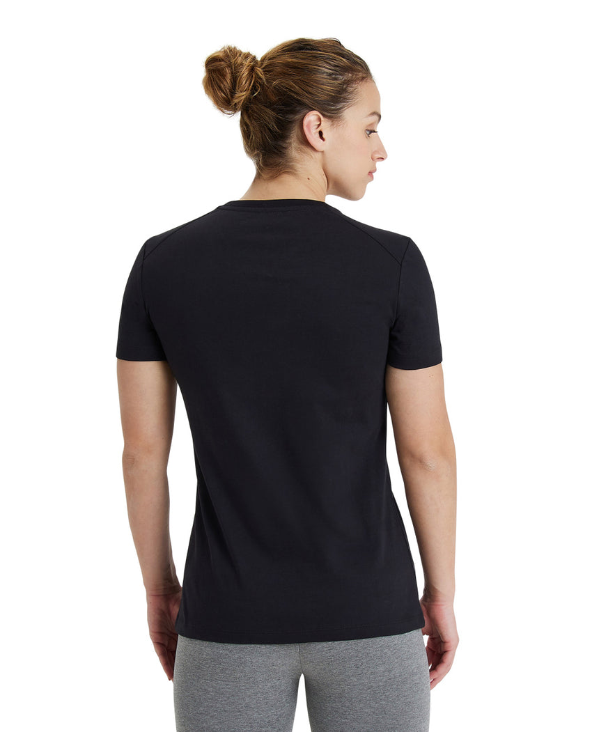 Arena Dames T-shirt Team Panel Zwart