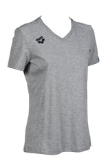 Arena Dames T-shirt Team Panel Heather-Grijs