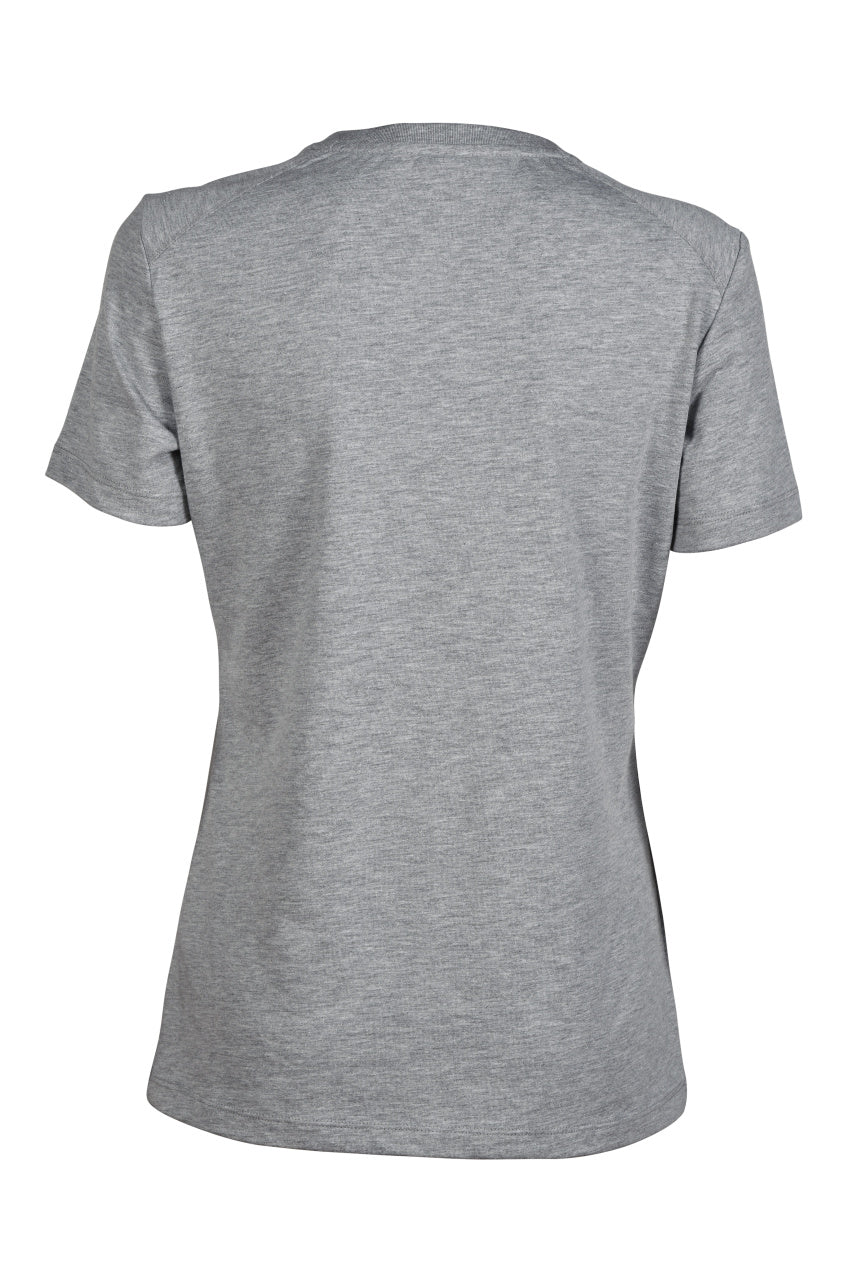 Arena Dames T-shirt Team Panel Heather-Grijs