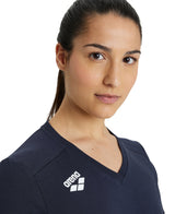 Arena Dames T-shirt Team Panel Marine