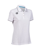 Arena Dames Poloshirt Team Solid Cotton Wit